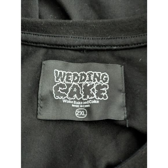 Wedding Cake black T-Shirt textured LOVE patch - Picture 3 of 6